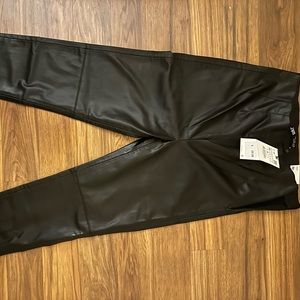 High-Waisted Faux Leather Leggings